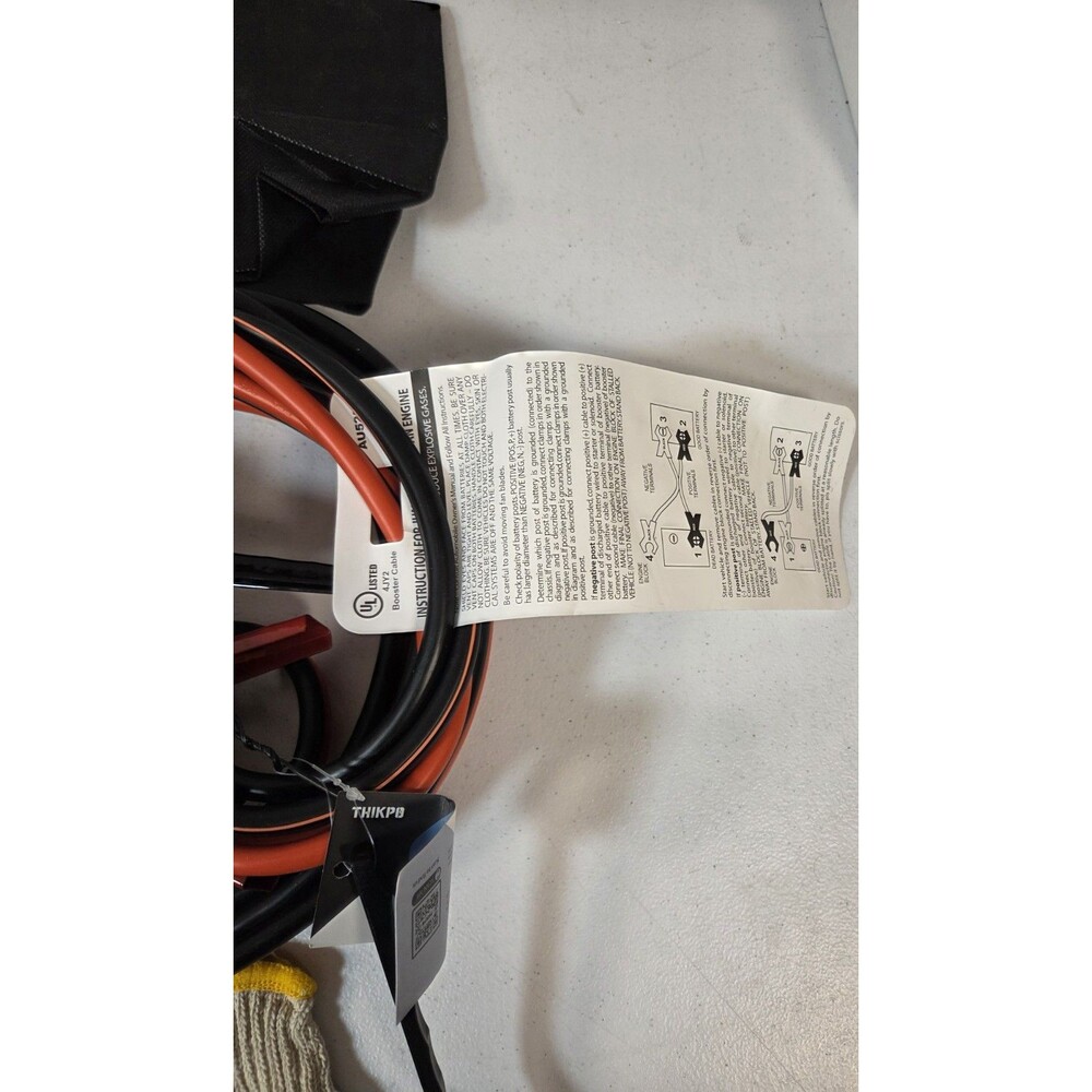 THIKPO G420 20FT 4 Gauge Booster Cables 600A Heavy Duty Jumper Cables w/ Case & - Picture 6 of 9